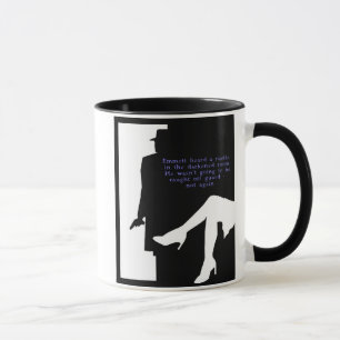 Taza Dame y un tazón en la puerta