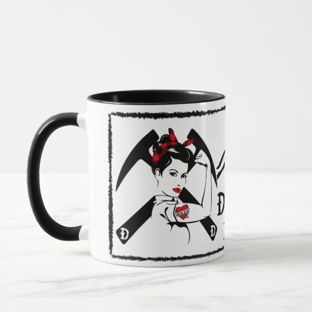 Taza Dames Dirt Juegan Sucio Mug - Rockhound, Geólogo (Izquierda)