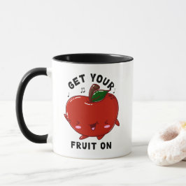 Taza Dancing Kawaii Apple