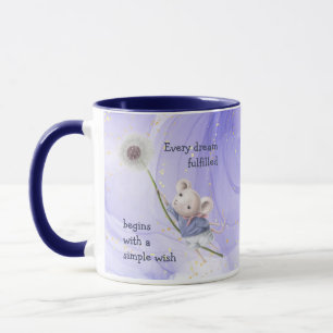 Taza Dandelion Mouse todo sueño simple Inspirador