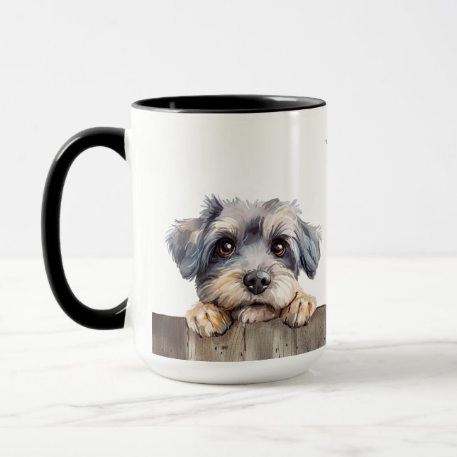 Taza Dandie Dinmont Terrier Dog Mug (Izquierda)