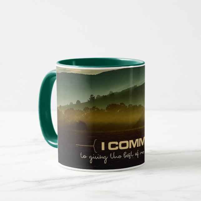 Taza Dando Lo Mejor De Mí Inspirador Mug (Anverso izquierdo)