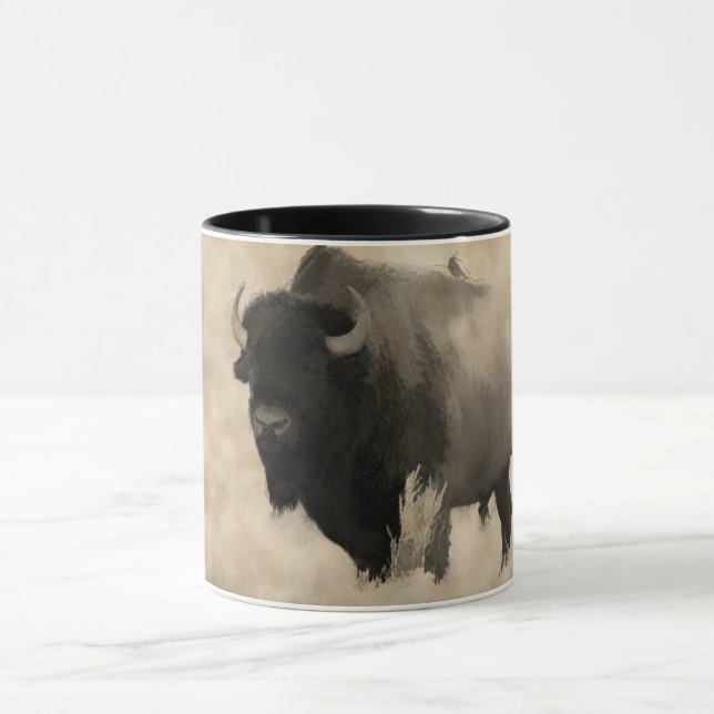 Taza "Dando un paseo" - Diseño de Bison-lover (Centro)