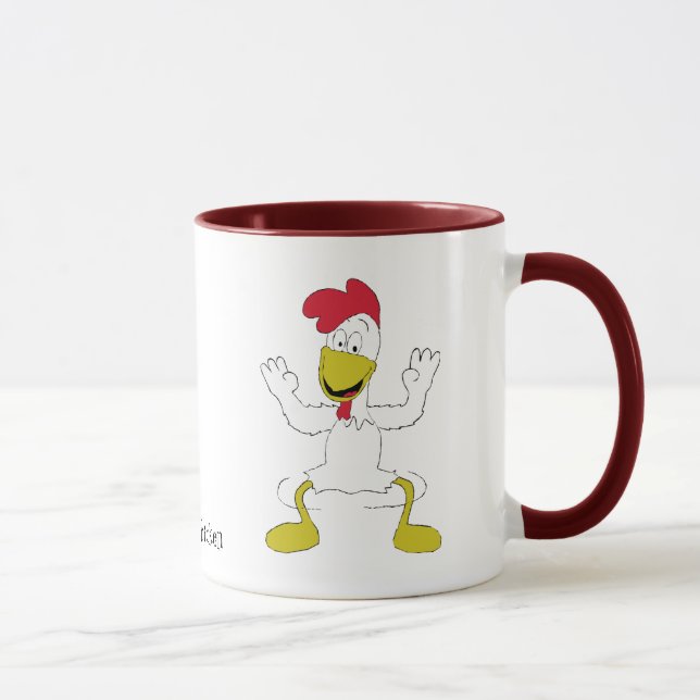 Taza Danza del pollo del dibujo animado (Derecha)