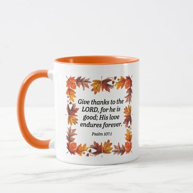 Taza Dar gracias a ceramic Mug (Izquierda)