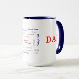 Taza DAR patriótico