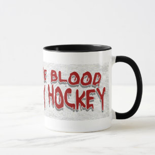 Taza Darle el juego de sangre al hockey negro