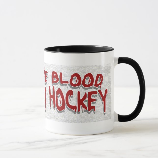 Taza Darle el juego de sangre al hockey negro (Derecha)