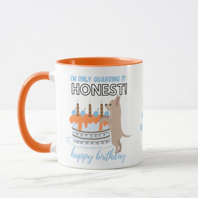Taza Darling Chihuahua Dog Funny MOM o Dads Cumpleaños (Izquierda)