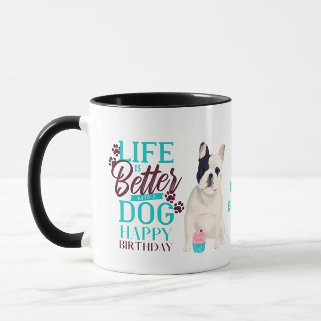 Taza Darling French Bulldog Dog ama A MAMÁ Cumpleaños