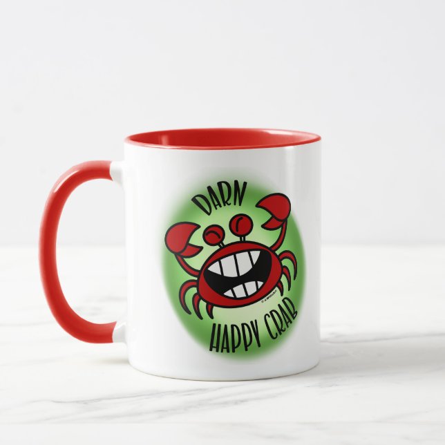 Taza ¡Darn Feliz Cangrejo! (Izquierda)