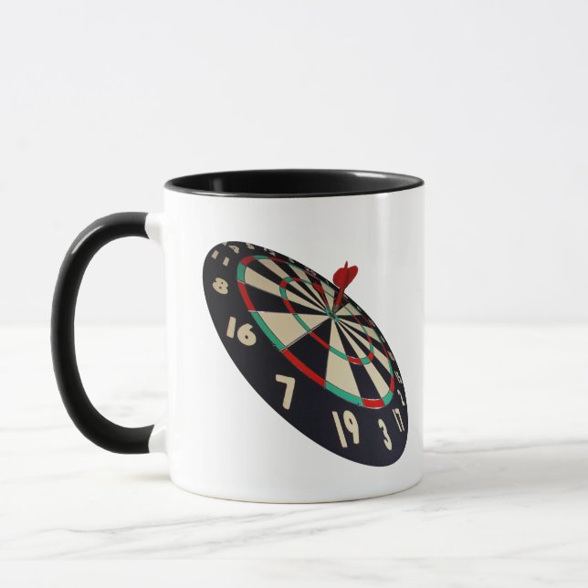 Taza Dart En El Objetivo De Bulleye, (Izquierda)