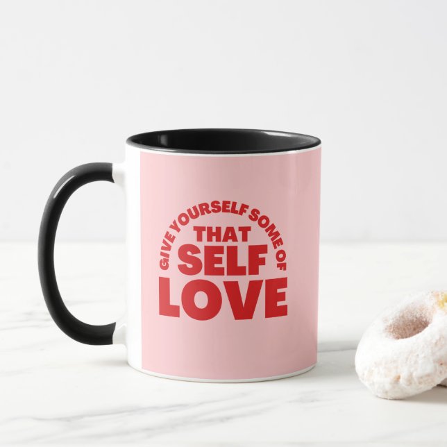 Taza Darte Parte De Esa Inspiración De Auto Amor (Con donut)