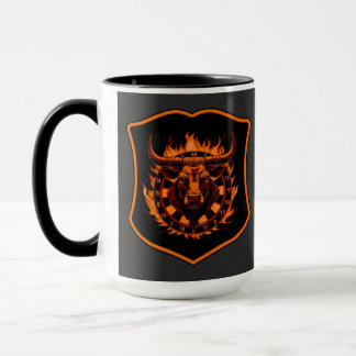 Taza Dartscheibe Wappen Stier Darts Spezialdesign