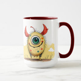 Taza „Das fröhliche Punkti-Monster“  