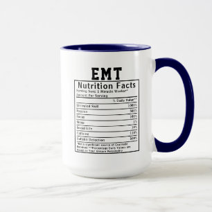 Taza Datos divertidos sobre nutrición de técnicos de em