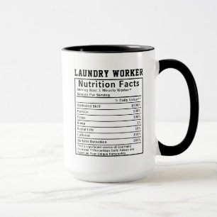 Taza Datos Nutricionales Divertidos para Trabajadores d