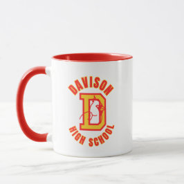 Taza Davison High School Michigan Coffee Mug