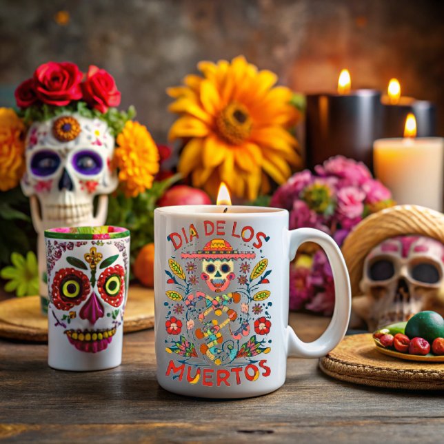 Taza Day of the dead, Mexican holiday (Subido por el creador)
