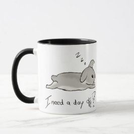 Taza Day off bunny