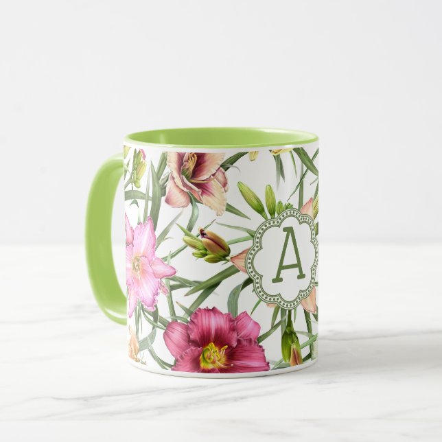 Taza Daylilies Personalizado (Anverso izquierdo)