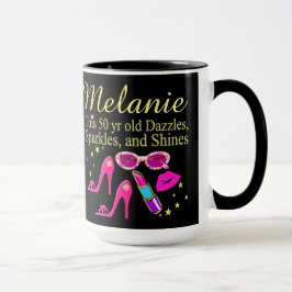 TAZA DAZZLING DIVA 50TH BARG PERSONALIZADO