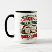 Taza de 15 oz: Diversión en Navidad Menos Reunione