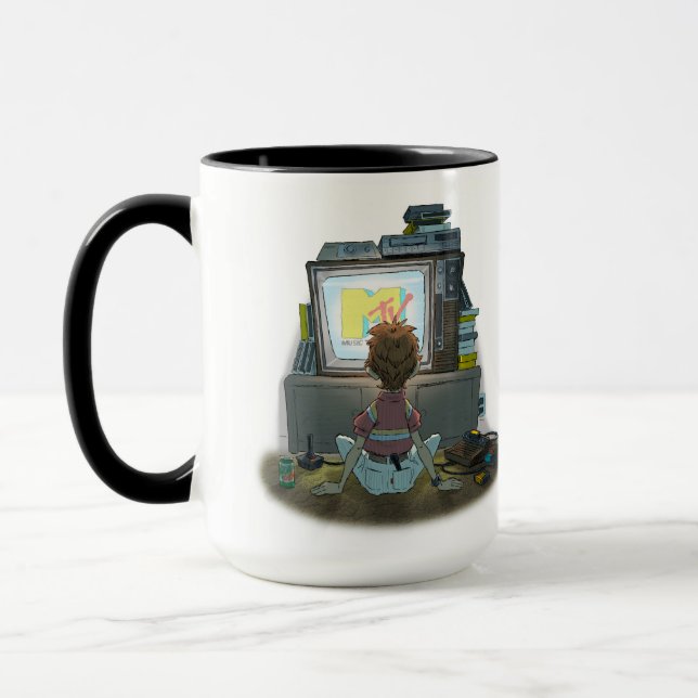 Taza de 15 oz. “Quiero mi Mtv” (Izquierda)