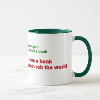 Taza - dé a hombre un banco .....