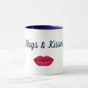 taza de abrazos y besos