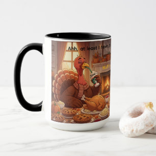Taza de Acción de Gracias Al menos te tengo a ti