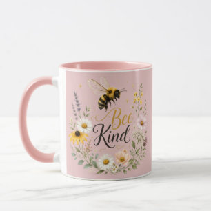 Taza de acento amable abeja