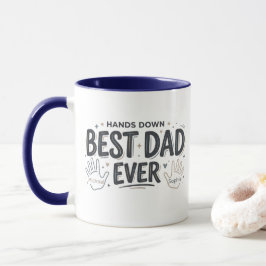 Taza de acento 'Manos abajo, el mejor papá' | Taza
