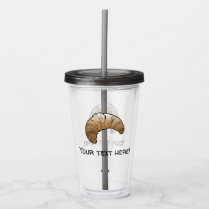 Taza de acrílico Croissant