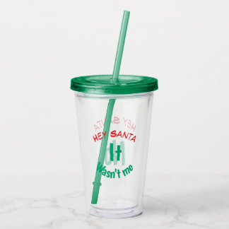 Taza De Acrílico De Navidad Para Niño Travieso