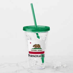 Taza de acrílico del vaso de la bandera del estad