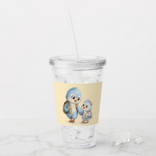 Taza de acrílico Hermanos Pajaritos Lindos