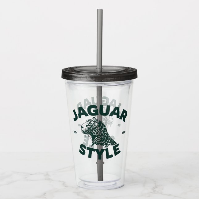 Taza de acrílico Jaguar (Anverso)