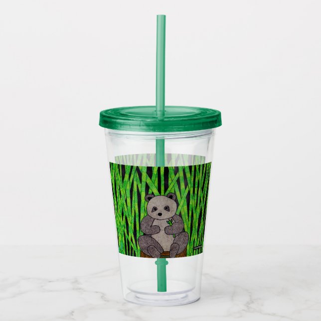 Taza de acrílico Panda (Anverso)