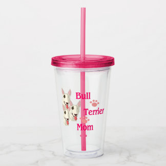 Taza de acrílico para mamá de Bull Terrier