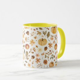 Taza de Acuarela de Cosecha de Otoño Acogedor | Ca