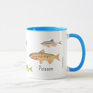 Taza de Acuarela de Peces Nativos de Colorado