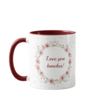 Taza de Acuarela Floral Amor en Flor