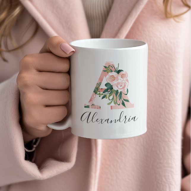 Taza de Acuarela Floral Inicial - A (Subido por el creador)