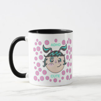 Taza de ADHD con diseño "ADHD Cute"