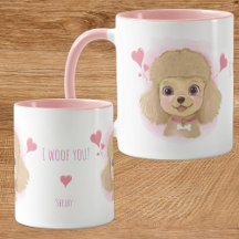 Taza de agua con nombre personalizado para San Val