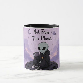 Taza de Alien Adorable – Diseño de Criatura Espaci