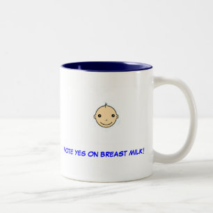 Taza de amamantamiento (voto sí en la leche