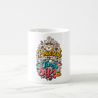 Taza de amante del café con el lema 'Funciona grac