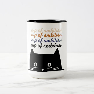 Taza de ambición para mí mismo - Gato de esmoquin 